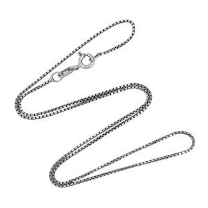 Estate Sterling Silver 925 | Box Link Chain Necklace | 16"